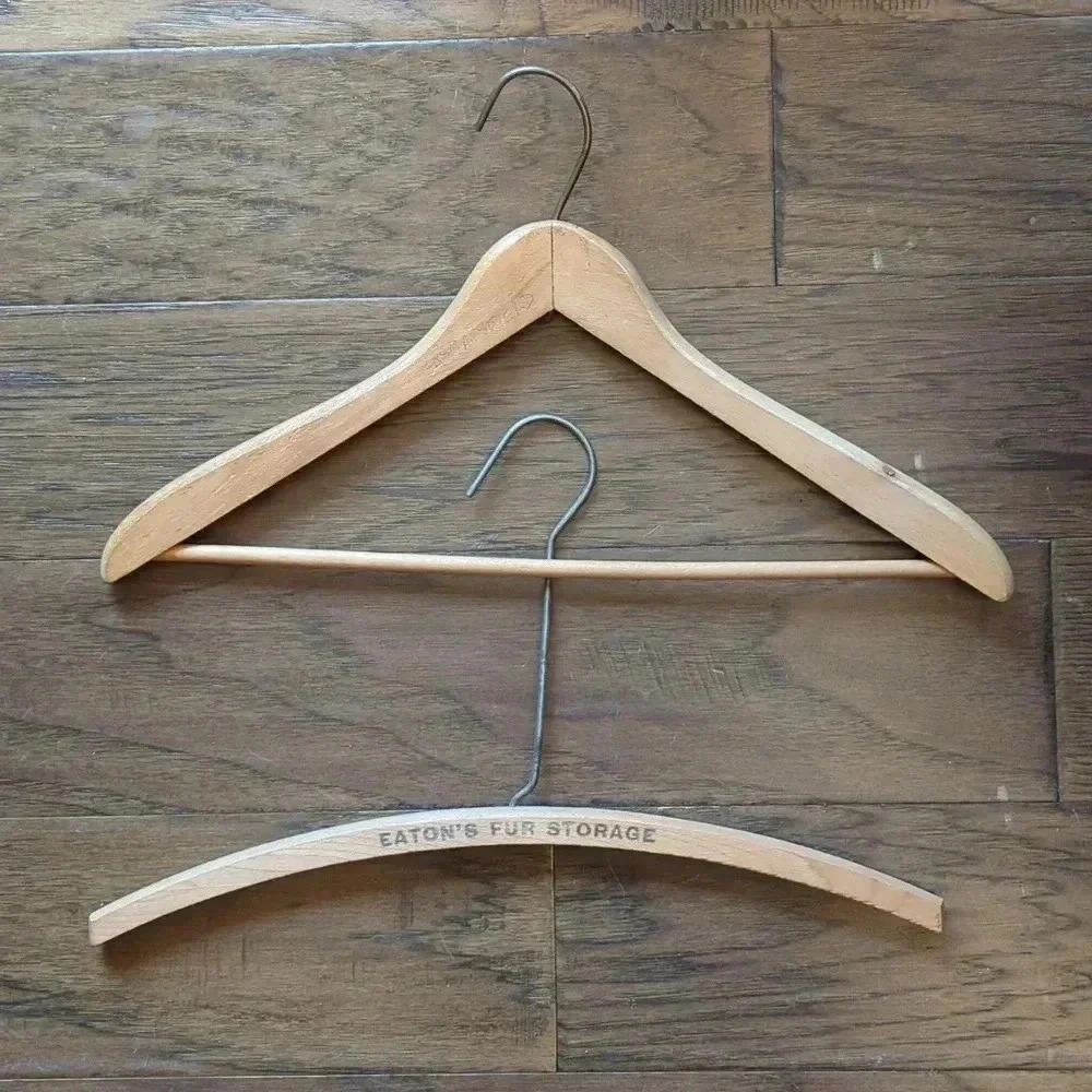 Wooden Hangers With Clothing Purchase